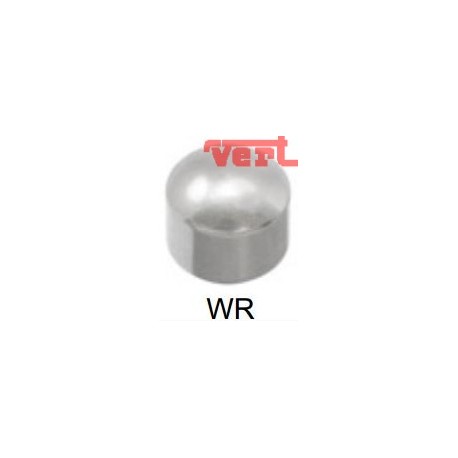R200W (2W/NC) WHITE STAINLESS REGULAR - DOMED HEAD