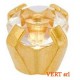 STR004 24CT GOLD PLATE REGULAR CLAWSET WHITE CUBIC ZIRCONIA SYWCZ